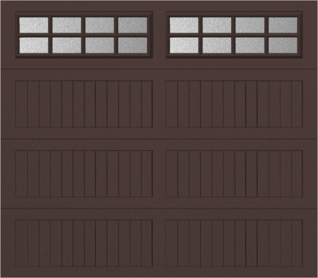 8x7 -  Obscure- Stockton With glass Long - Brown