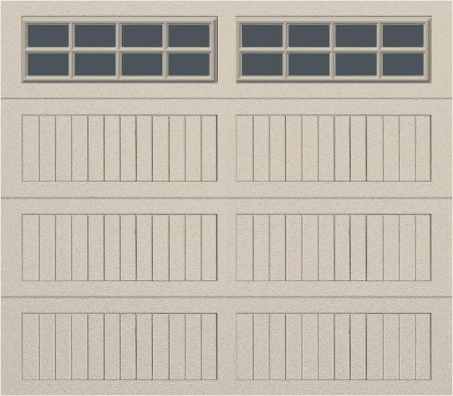 8x7 -  Tinted - Long Stockton With glass - Almond