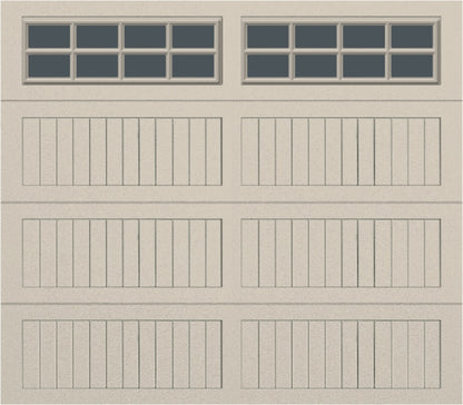 8x7 -  Tinted - Long Stockton With glass - Almond