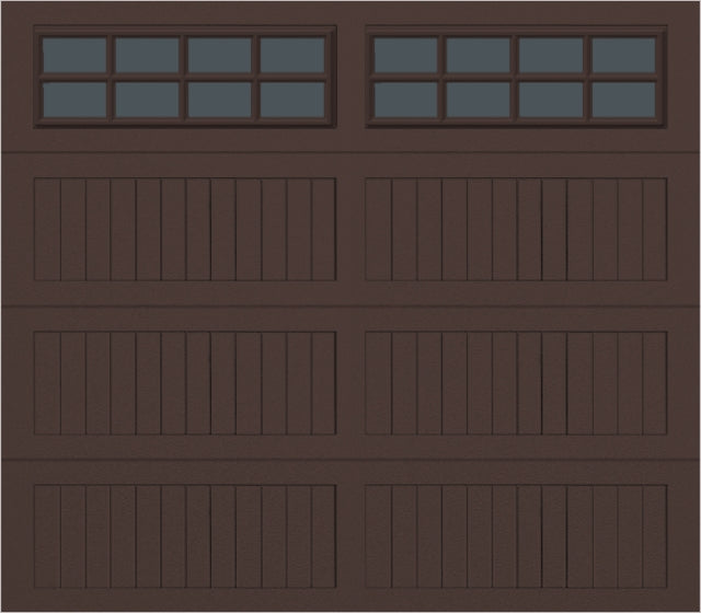 8x7 -  Tinted - Long Stockton With glass - Brown