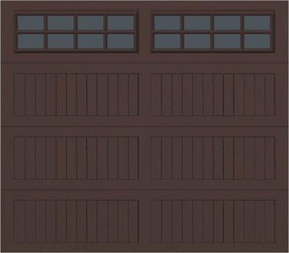 8x7 -  Tinted - Long Stockton With glass - Brown