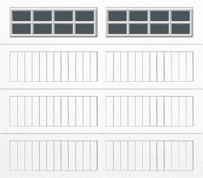 8x7 -  Tinted - Long Stockton With glass - White