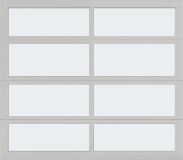 8'x7' Window - Aluminum - Clear - Frosted