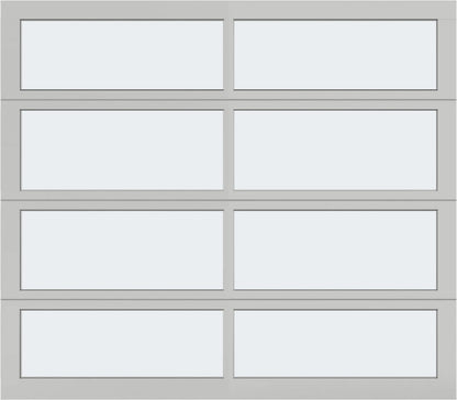 8'x7' Window - Aluminum - Clear - Frosted