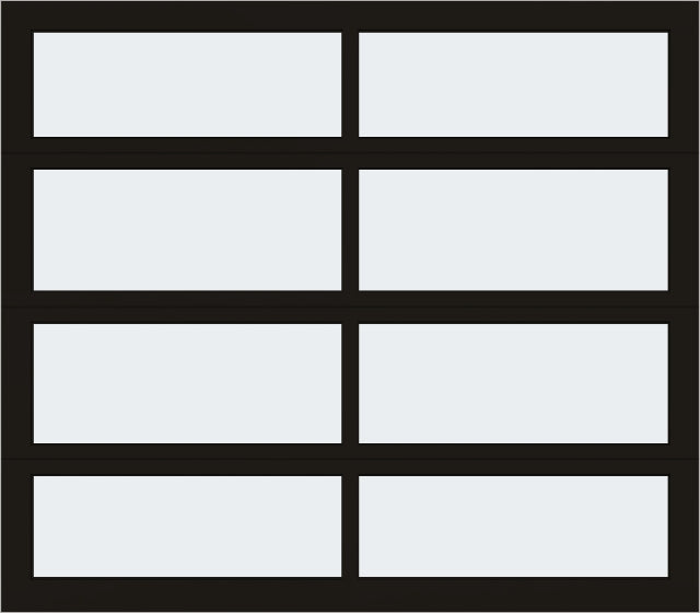 8'x7' Window - Aluminum - Dark Bronze - Frosted