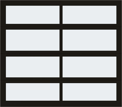 8'x7' Window - Aluminum - Dark Bronze - Frosted