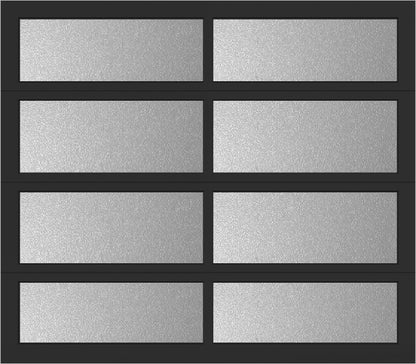 8'x7' Window - Aluminum  - Black - Obscure