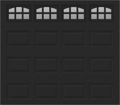 8x7 -  Cascade Short - Clear  With glass - Black