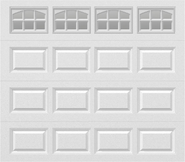 8x7 -  Cascade Short - Clear  With glass - White