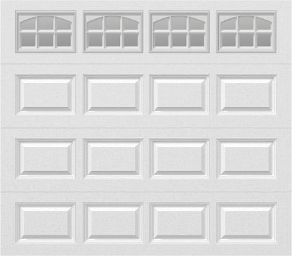 8x7 -  Cascade Short - Clear  With glass - White