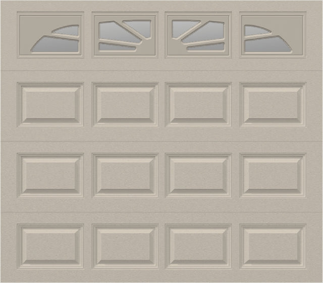 8x7 - Sunburst - Clear With glass - Almond