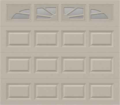 8x7 - Sunburst - Clear With glass - Almond