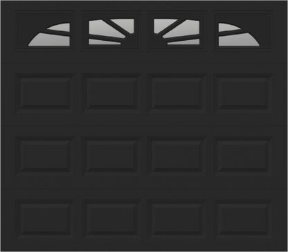 8x7 -  Sunburst - ClearWith glass - Black