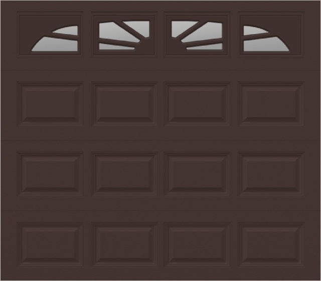 8x7 -  Sunburst - Clear With glass - Brown