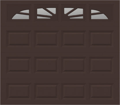 8x7 -  Sunburst - Clear With glass - Brown