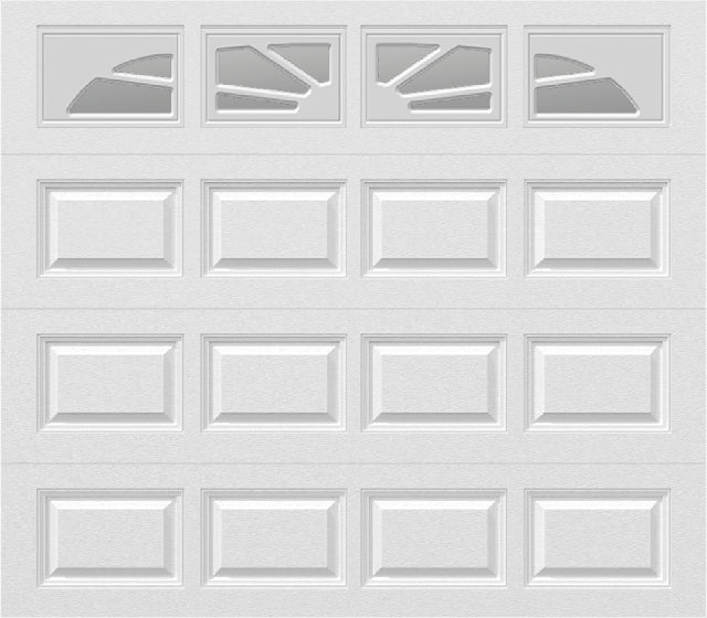 8x7 -  Sunburst - Clear With glass - White