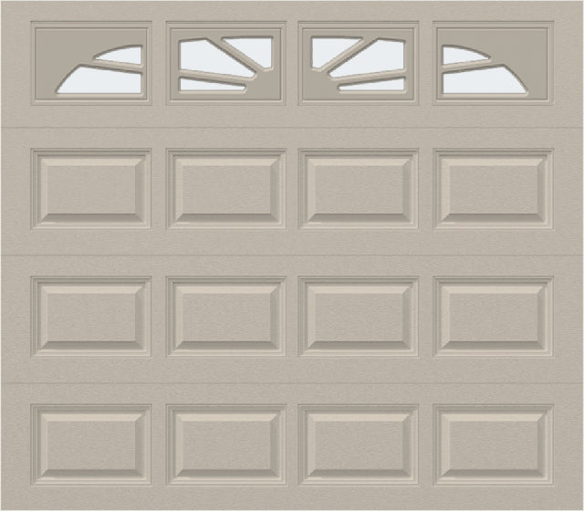 8x7 - Sunburst - Frosted -  With glass Long - Almond