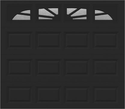 8x7 - Sunburst - Obscure - With glass Long - Black