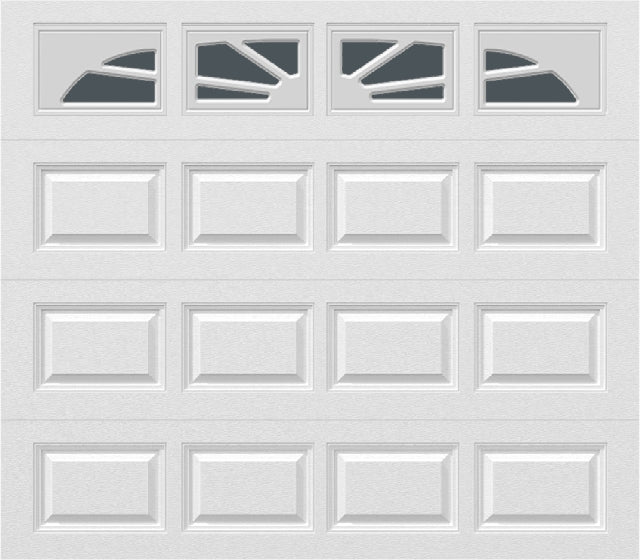 8x7 -  Sunburst - Tinted . - With glass Long - White