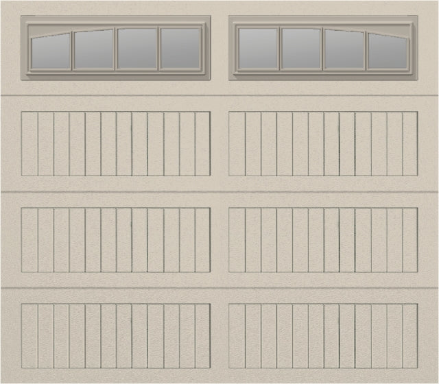 8x7 - Long with glass Arched Stockbridge Long - Clear  With glass Long - Almond