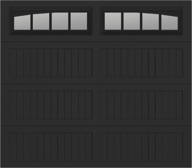 8x7 -  Long with glass Arched Stockbridge Long - Clear  With glass Long - Black