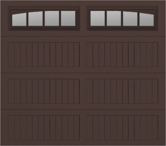 8x7 -  Long with glass Arched Stockbridge Long - Clear  With glass Long - Brown