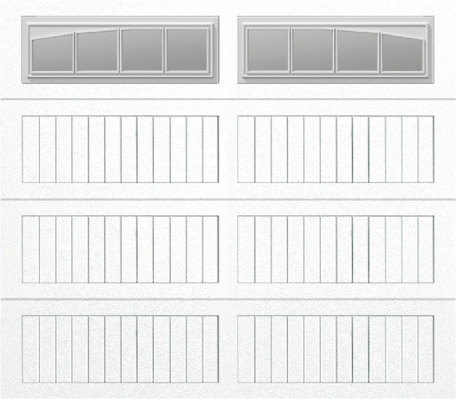 8x7 -  Long with glass Arched Stockbridge Long - Clear  With glass Long - White