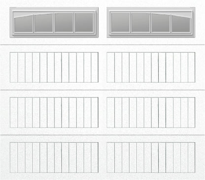 8x7 -  Long with glass Arched Stockbridge Long - Clear  With glass Long - White
