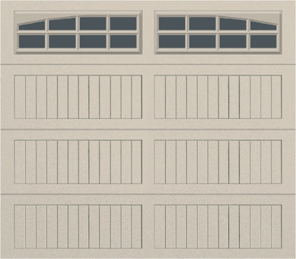 8x7 - Arched Stockton Long - Tinted With glass Long - Almond