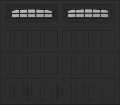 8x7 -  Cascade - Clear  With glass Long - Black