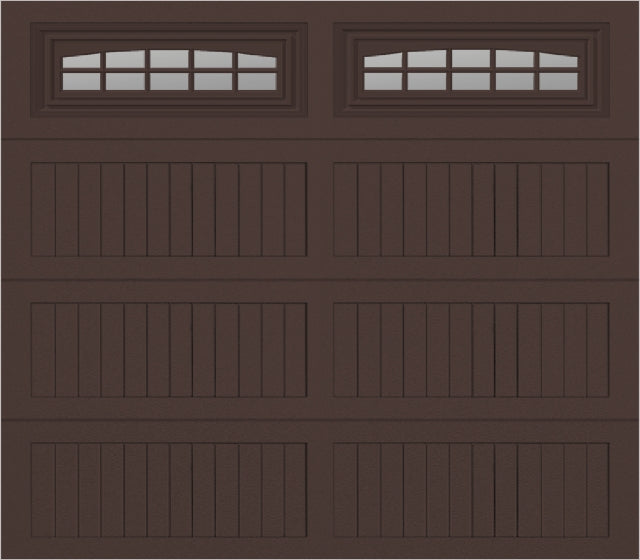 8x7 -  Cascade - Clear  With glass Long - Brown