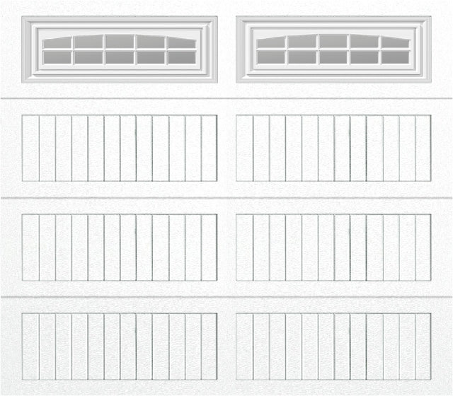 8x7 -  Cascade - Clear  With glass Long - White