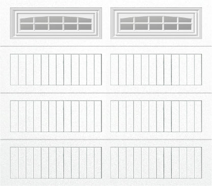 8x7 -  Cascade - Clear  With glass Long - White