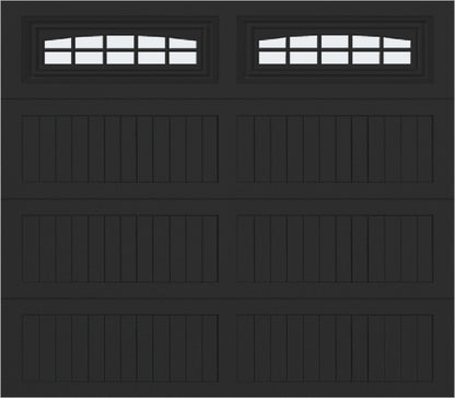 8x7 -  Cascade - Frosted  With glass Long - Black