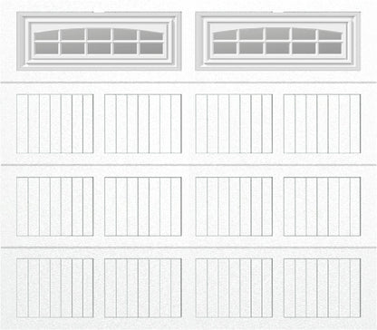 8x7 -  Cascade Short - Clear  With glass - White