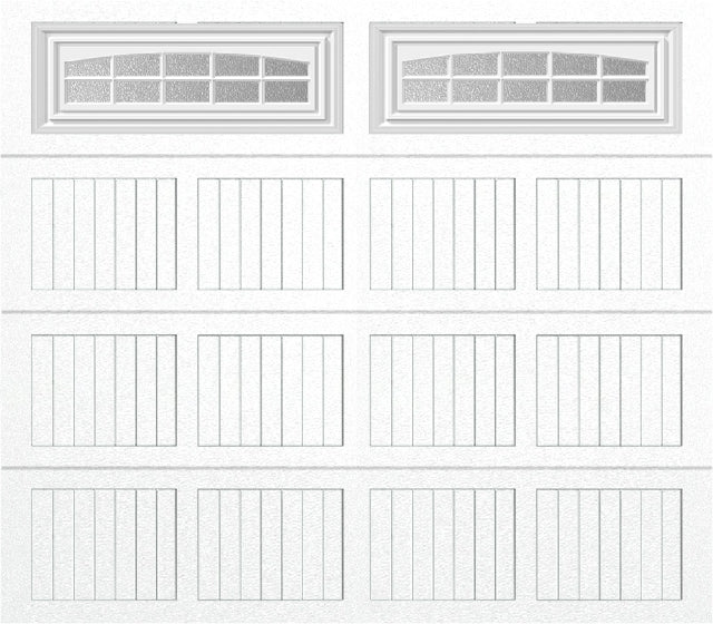 8x7 -  Cascade - Obscure With glass - White