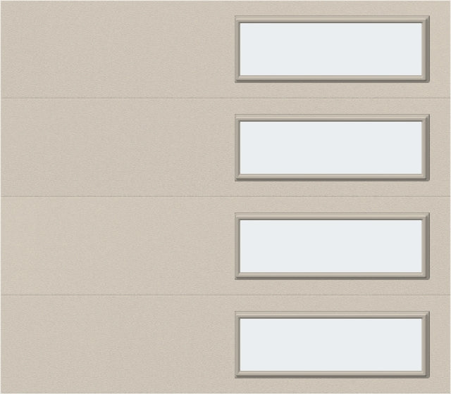 8x7 - Frosted -  Stockton With glass - Almond