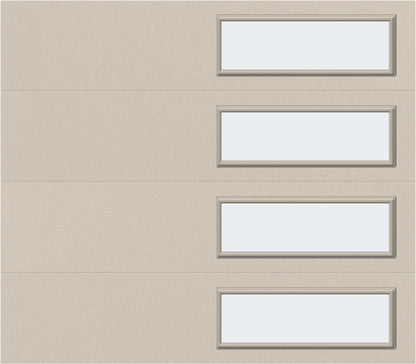 8x7 - Frosted -  Stockton With glass - Almond