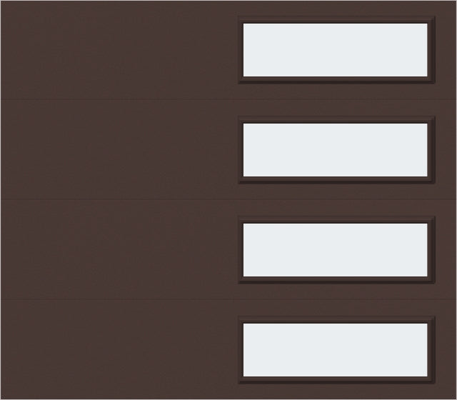 8'x7' Window - Skyflush Right  - Brown - Frosted