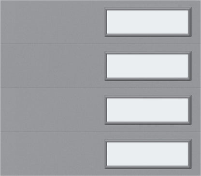 8x7 - Frosted -  Stockton With glass - Gray