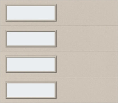 8x7 - Clear -  Stockton With glass Long Short - Almond