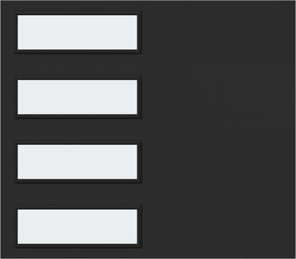 8x7 - Clear -  Stockton With glass Short - Black