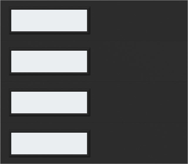 8'x7' Window - Skyflush Left - Black - Frosted