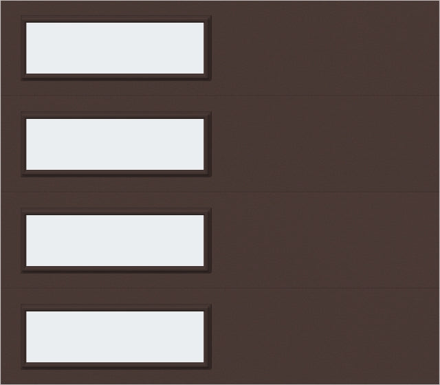 8'x7' Window - Skyflush Left - Brown - Frosted