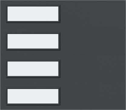 8'x7' Window - Skyflush Left - Graphiete - Frosted