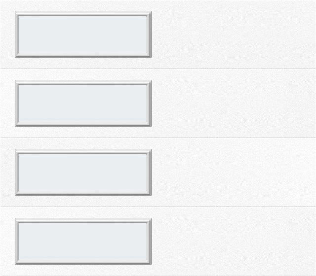 8x7 - Clear -  Stockton With glass Short - White