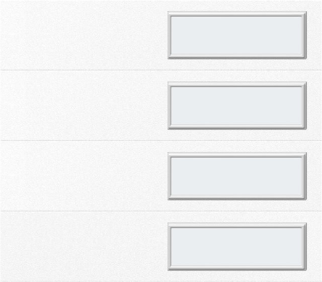 8'x7' Window - Skyflush Right  - White - Frosted