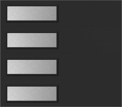 8'x7' Window - Skyflush Left - Black - Obscure