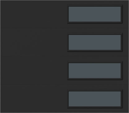 8'x7' Window - Skyflush Right  - Black - Tinted 