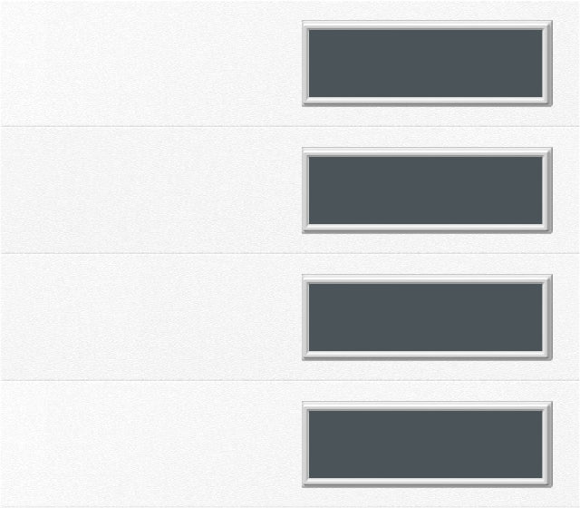 8'x7' Window - Skyflush Right  - White - Tinted 